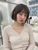 コア プラス 立川(COA PLUS)&nbsp;ボブでもかわいいボブレイヤー　韓国レイヤー　オリーブカラー