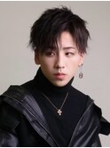 レイヤーカットブリーチなしダブルカラーハッシュカット韓国