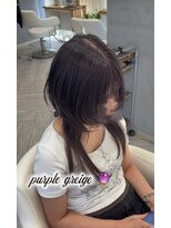 アヴァンス 広島本通店(AVANCE.) 着物ヘア/ダークアッシュ/ミディアムレイヤーカット/広島