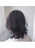 【お客様スタイル】ダブルカラースモーキーバイオレットアッシュ