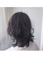 ハニーマスタード(HONEY MUSTARD)&nbsp;【お客様スタイル】ダブルカラースモーキーバイオレットアッシュ