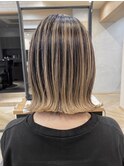 ☆普通のボブじゃ物足りない☆エアタッチバレイヤージュボブ
