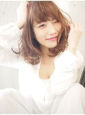 20代30代40代50代ひし形デジタルパーマエアリーミディ黒髪