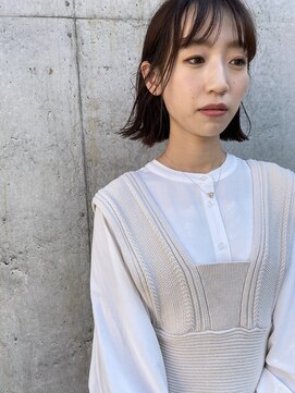 モリオ フロム ロンドン 大宮2号店(morio from London) 【なかじま ひびき】アゴラインナチュラル外ハネボブ