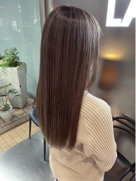ラボー ノースプラザ店(LA'BO) ハイライト/グレージュ/ロング