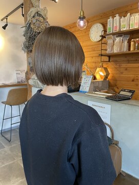 ビスクヘアデザイン(bisq hair design) ボブ×透けベージュ