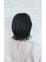 ヘアープロデュース ラピセット 松山(Lapset)&nbsp;20代30代40代アッシュグレージュナチュラルボブ切りっぱなし