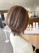 フープヘアー(HOOP.HAIR) ハイライトカラー/ショートウルフレイヤー