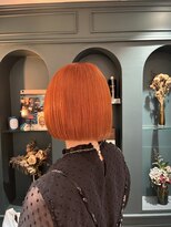チャンチ(chanch) 【お客様style】ビビットオレンジ/レットオレンジ/ぱつっとボブ
