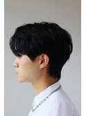 MEN'S HAIR束感アッシュブラックマッシュパーマカルマパーマ