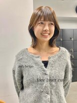 ヘアー アイス 御器所本店(HAIR ICI) くびれヘルシースタイルふんわりカールショコラアッシュベージュ