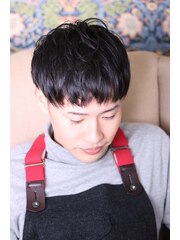 MEN'S HAIR  ラウンドマッシュ