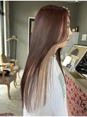 インナーカラー×ワインレッド×ミルクティー【四日市】