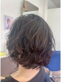 パーマ/ウエーブ/ボブ/40代/50代/ミディアム/