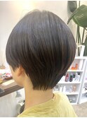 ハンサムショート/メンズライク/アッシュブラック