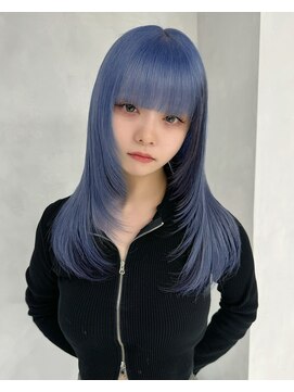 メゾン 原宿(MAISON) レイヤーカット×シルバーブルー