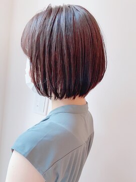 セイドット リー(Say. Ree) Say.ショートボブブルーカラーホワイトグレージュデジタルパーマ