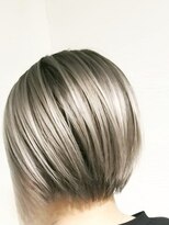 ローグ ヘアー 金町店(Rogue HAIR)&nbsp;バレイヤージュホワイトグレージュレイヤーボブミニウルフ