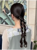ヘアセット/ヘアアレンジ/結婚式お呼ばれヘア