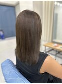 ブリーチなしグレージュ◎艶髪/髪質改善/縮毛矯正/代々木