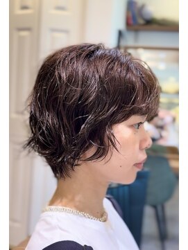 ロンド パルティール 大宮(Lond partir) グランマッシュ/細めハイライト/ショート/白髪ぼかし/前髪/大宮