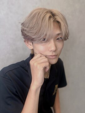 ジーナ 天神(Zina) フェザー/ミルクティーベージュ/毛流れセンターパート