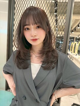 アスター 天神大名店(Aster) 小顔に見えるトレンドヘア/黒髪/オリーブグレー/ココアベージュ