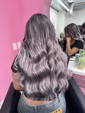 エゴ 池袋(EGO) ラベンダーシルバー/バレイヤージュ/シールエクステ