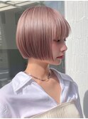 ハイトーン ボブ 前下がり