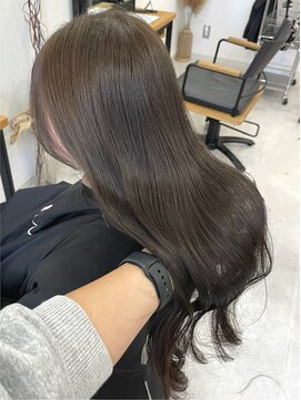 ウル 岡山駅店(ULu.) 岡山美容室ブリーチなしダブルカラー透明感カラーグレージュ