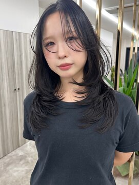 エトワール(ETOILE) レイヤーカット/ハッシュカット/韓国風レイヤー/暗髪カラー