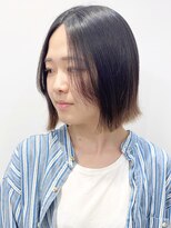 モリオフロムロンドン 松戸店(Morio from London)&nbsp;【morio松戸 石山】外ハネボブ切りっぱなしボブ前髪無し20代30代