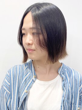 モリオフロムロンドン 松戸店(Morio from London) 【morio松戸 石山】外ハネボブ切りっぱなしボブ前髪無し20代30代