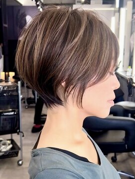 ブレス ヘアデザイン(BLESS hair design) 静岡駅ショートボブショートカット顔まわりレイヤーカット韓国風
