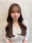 ＊20代30代40代◎小顔シースルー前髪顔まわりくびれヘア表参道