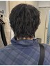 【メンズパーマ】ピンパーマ+カット