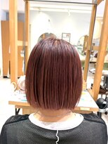 アース モード 新小岩店(EARTH/M)&nbsp;切りっぱなしボブ×ピンクブラウン