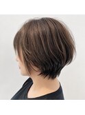 30代40代50代人気◎白髪ぼかし×大人ショートボブ