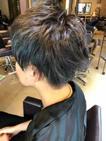 エイム ヘア デザイン 町田店(eim hair design) アッシュブルー/メンズショート/刈り上げ/束感マッシュ