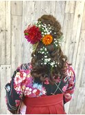 袴や着物のヘアーセットと着付は北区表町ヘアスペースムーンで！