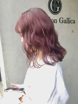ヘアサロン ガリカ 表参道(hair salon Gallica) 《 Ayu。》ケアブリーチ × ピンクラベンダー