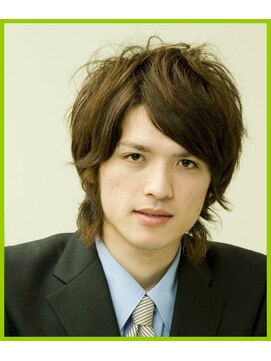 ヘアー リラックス 風香(HAIR RELAX) メンズビジネス・ウルフカット・ポイントパーマ・グレージュ