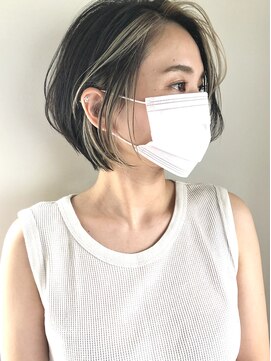 アイヴィ 表参道(IVY) 30代40代 くびれ丸みショート★フェイスフレーミングハイライト