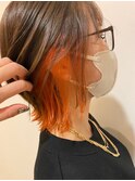 高知 南国市 BiBi glandjete ウルフカット インナーカラー