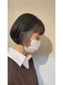 ボブ×インナーカラー