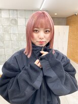 トゥコ(tuco)&nbsp;ピンクカラー　ピンクベージュ　ハイトーン　ダブルカラー