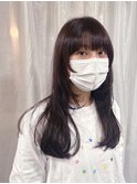 顔まわりレイヤー×赤髪ロング