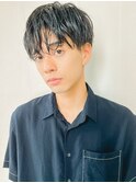 メンズウェットヘア 簡単スタイリングのメンズヘア マッシュ
