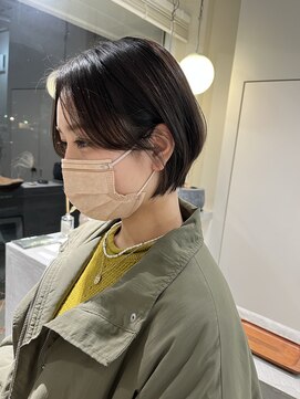 グリーン(green) 女性らしいマッシュショート　bymisaki