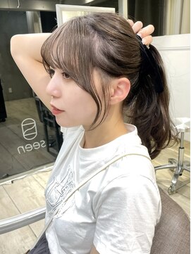 シーン(seen) 【韓国サイドバング×チョコレートブラウン】前髪 小顔カット